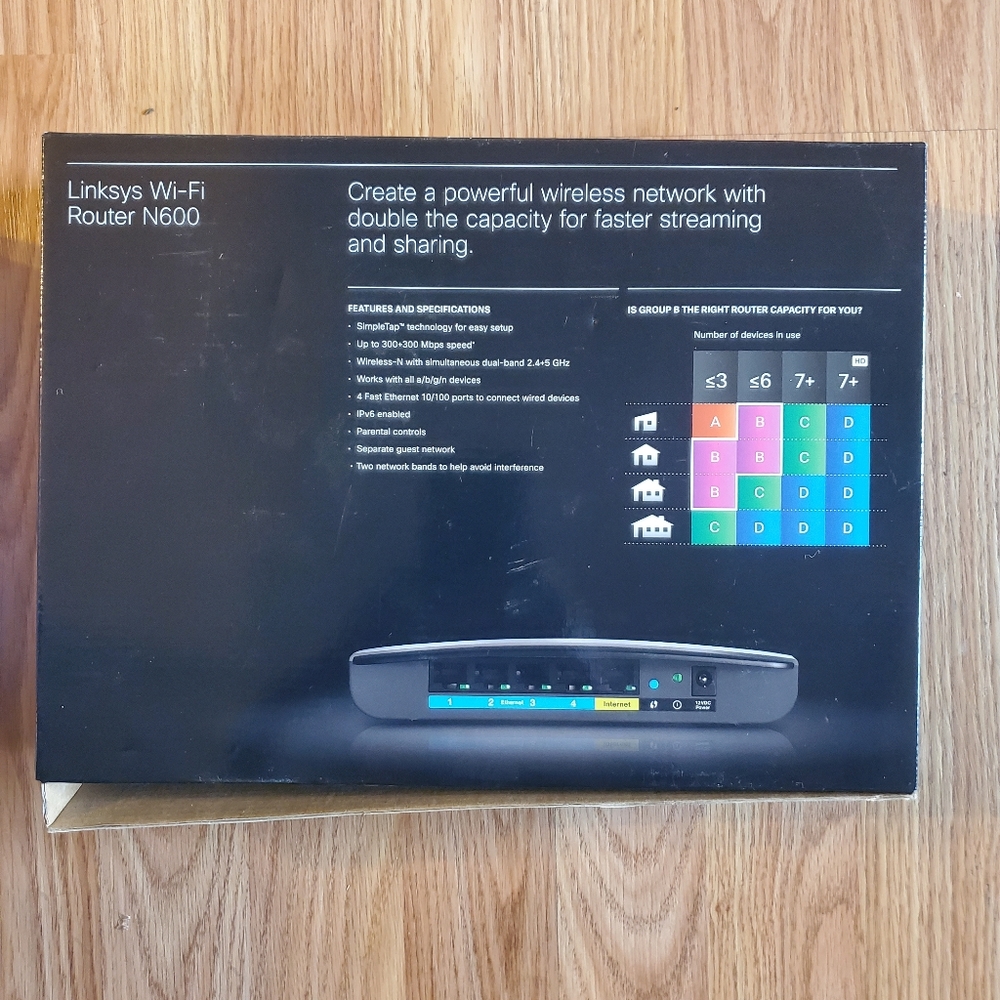 Cisco Linksys Wi-fi Router N600 - Picture 7 of 9